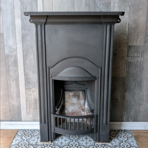Complete Dome Ribbon Canopy Cast Iron Fireplace