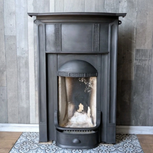 Domed Patterned Canopy Victorian Bedroom Fireplace