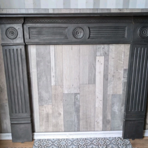 Large Original Ornate Victorian Cast Iron Fire Surround