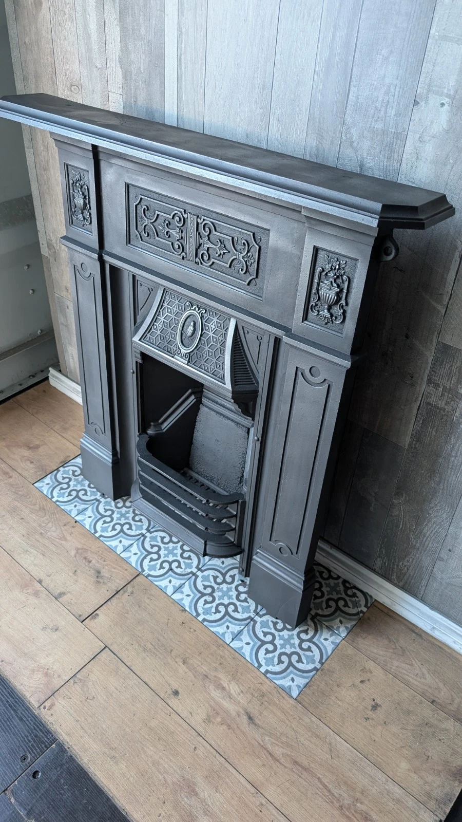 Stunning Complete Victorian Living Room Cast Iron Fireplace - Image 10