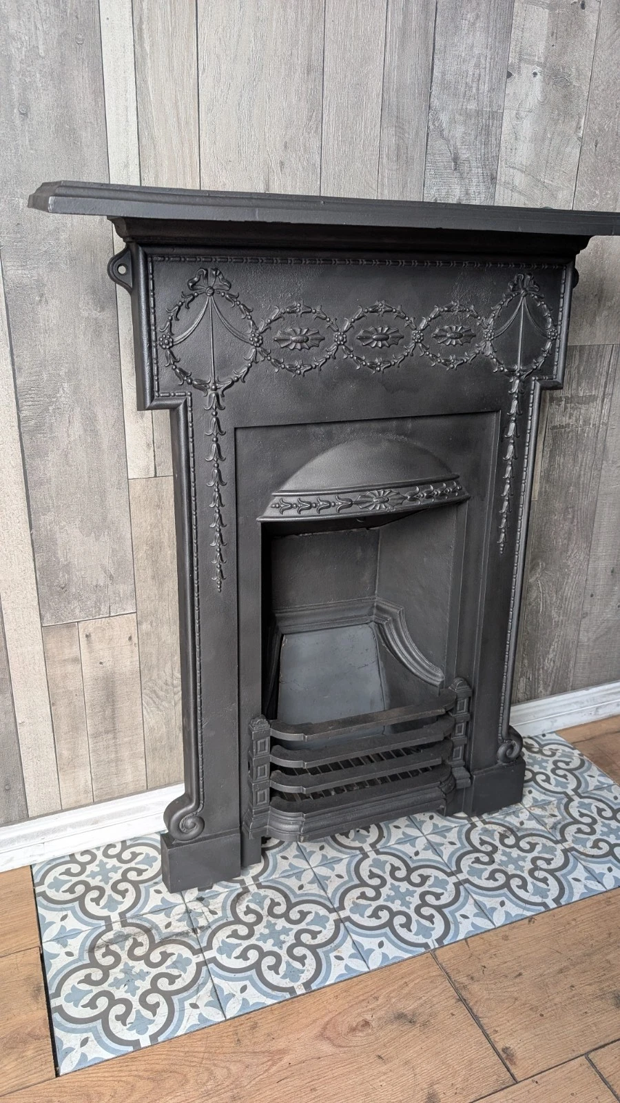 Stunning Victorian Bedroom Cast Iron Fireplace - Image 7