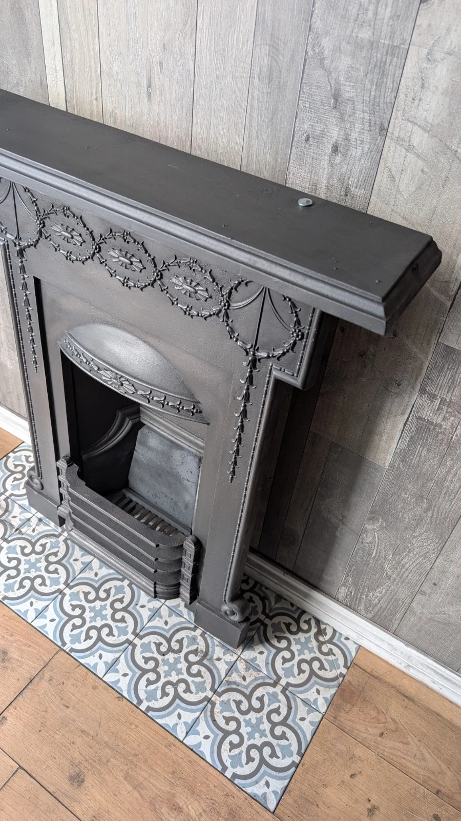 Stunning Victorian Bedroom Cast Iron Fireplace - Image 5